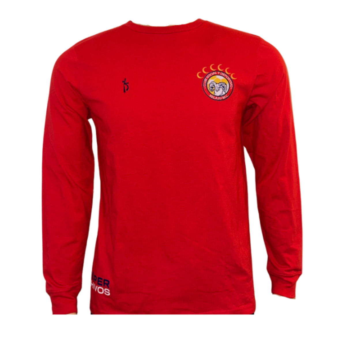 Playera Manga Larga Roja Xela