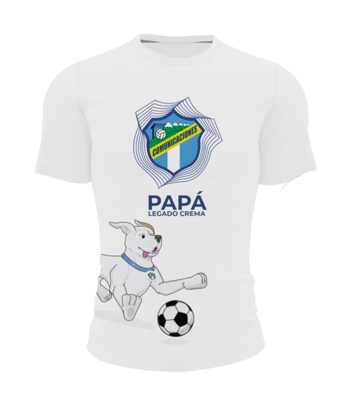Playera blanca adulto Papá Comunicaciones