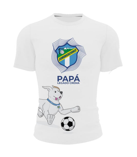 Playera blanca adulto Papá Comunicaciones